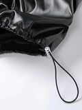Stacked Pu Leather Pants-Outfit