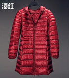 7XL Ultra Light Down Parka Winter Coat Female Women Duck Warm Long Feather Puffer Light Jacket Plus Size Outerwear