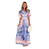 Collar Lotus Side Top High Waist Three-Dimensional Skirt Half Dress Suit