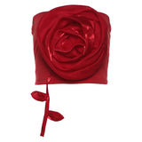 Toloer 2024 New Women's Wear Design Sense Niche Sexy Hot Girl Pure Desire Flower Sling Vest-Outfit