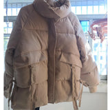 2022 New Korean Winter Coat Women Loose Ins Cotton Padded cropped Parkas Ukraine Bomber Autumn Jacket Basic Jackets