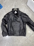 Feng 2025 New Fashion Temperament Women's Lychee Leather Jacket