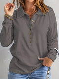 Toloer Color Sweater Women's Single Breasted Lapel Long Sleeve Loose Casual Bottom Jacket Autumn Winter New-Outfit
