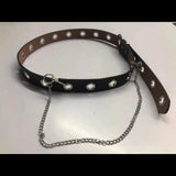 Toloer Lady Square Buckle Casual All-Hole Belt Korean Version Student Decoration With Jeans Black Belt Female-Outfit