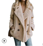 Autumn Winter Warm Women's Faux Fur Jacket plush Coat artificial fluffy fleece optional Plus Size S-5XL Jacket Female