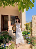 Toloer Dress Female Summer 2023 New Cake Skirt Seaside Vacation Beach Skirt Slip