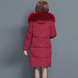 Women Winter Puffer Hood Bomber Basic Jackets Jacket Long Female Faux Fur Coat Loose Parka Plus Size Outerwear Snow Wear
