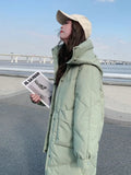 -20 degrees Winter Women Long Parkas Jackets Casual Hooded Thick Warm Windproof Parkas Coat Fashion Female