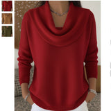 Women's Autumn And Winter New Solid Color Long-Sleeved Top