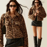 Faux Fur Leopard Jacket-Outfit
