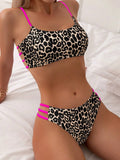 Toloer New Sexy Leopard Print Split Two-Piece Sexy Bikini