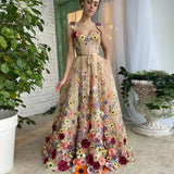 Women's Three-Dimensional Flowers Fashion Embroidered Flower Bag Hip Sexy