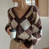 Fall 2022 Women Clothing Oversize Womens Sweaters Autumn Vintage Loose Winter Sweater Knitted Women Cardigan Knit Button