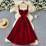 Design Sleeveless Knitted Dress Women's Summer Hair-Throw Slimming Pure Hot Girl Short