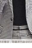 Piece Elegant Women Plaid Set New Fashion Vintage Office Business Casual Single Breasted Blazer Jacket Pants Feet