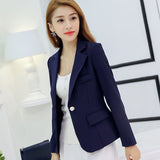 Cai Daifei 2023 Spring / Summer New Small Suit Korean Version Suit Slim Solid Color Long Sleeves Thin Women's Coat-Outfit
