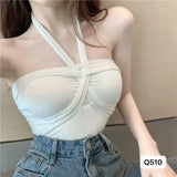 Hottie Hanging Neck Vest Women Summer New Inside And Outside Wearing Design Sexy Short Sleeveless Top