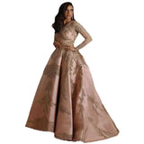 2025 New Women's Dress Bright Cloth Hot Sleeve Long Skirt Banquet Sexy Evening