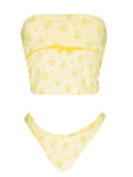 Cute Floral Swimsuit Two Piece Set