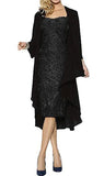 Color Large Size Lace Two-piece Set Elegant Party Dress