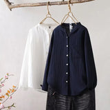 Toloer Women's Long Sleeve Shirt Women's Double Cotton T-Shirt Soft Comfort Women's Long Sleeve Shirts In Fall