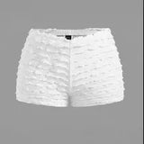 Summer Women's Tight Waist Loose Broad Legs Solid Color Leisure Sports
