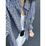 Plaid Shirt Women 2025 Spring And Autumn New Loose Lazy Trinkets