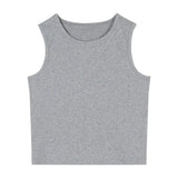 Toloer Women's Wear 2023 Summer Sleeveless Black Inside With Sexy Short Outside