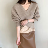 Fall 2022 Women Clothing Women Sweater Pullover Female Knitting Sweaters Skinny Tops Loose Elegant Knitted Outerwear Thin