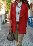 Winter Fall / Winter New Women's Solid Color Jacket Jacket Cardigan Shawl Jacket-Outfit