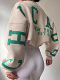 Women's Y2K Grunge Loose Pullover Sweatshirts Letter Print Casual Thickened Long Sleeve Tops Autumn Hoodie Streetwear-Outfit