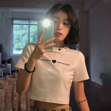 Toloer T-Shirt Women 2024 Summer New Korean Version Slim Slim Embroidery Hot Girl Student Short-Sleeved Jacket Women's
