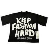 New T-Shirt KEEP Before And After Printing Round Neck Short Sleeve Direct Selling