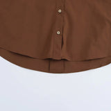 Homemade New Women's Classic Fashion Wide Sleeves Prefectural Shirt