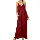 Long Dress 2021 Summer Women Strap Beach Dress Casual Irregular Oversized Loose Floor Dress Beach Travel