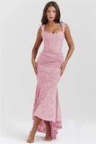 Lace Textured Strap Wrap Midi Dress-Outfit