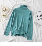 Women's Turtleneck Sweaters 2022 Autumn Winter Sweater Knitted Pullover Long Sleeve Women Sweaters Tops Jumper Pull Femme