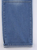 Vintage Washed Heart Print Jeans-Outfit