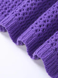 Crochet Knit Skirt Set-Outfit