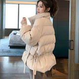 2022 New Korean Winter Coat Women Loose Ins Cotton Padded cropped Parkas Ukraine Bomber Autumn Jacket Basic Jackets