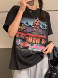 Motel Graphic Short Sleeve Tee-Outfit