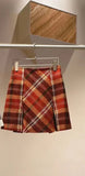 High Waist Plaid Mini Skirt-Outfit