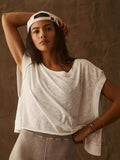 Women's Clothing 2025 New Women's Back Sports Yoga T-Shirts Are Relaxed And Casual