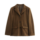 Women's New 2025 Fashion Free Single-Dbutton Casual Suit