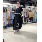 Fake Two-Piece Printed Long