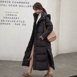Real Winter 2024 New Korean Version Of Down Cotton Clothes Women's Super Long To The Ankle Loose Bread Warm Padded Clothes-Outfit