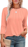 2025 New Fashion Casual Roll Collar Seven-Sleeve Top Bottom