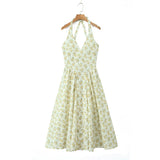 New Spring Style Cotton Dress With A Collar At The Waist And A Slim Waist-Outfit