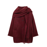 ZR Women's Temperament With Scarve Short Knit