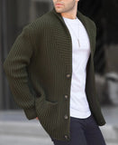Toloer Men's New Cardigan Sweater Autumn And Winter Men's Long Sleeve Knit Sweater Men's